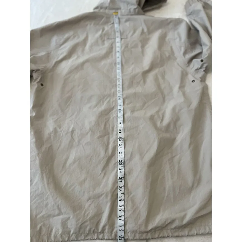 Eddie Bauer Womens Gray Zip Up Hooded Chore‎ Jacket Utility Size Medium